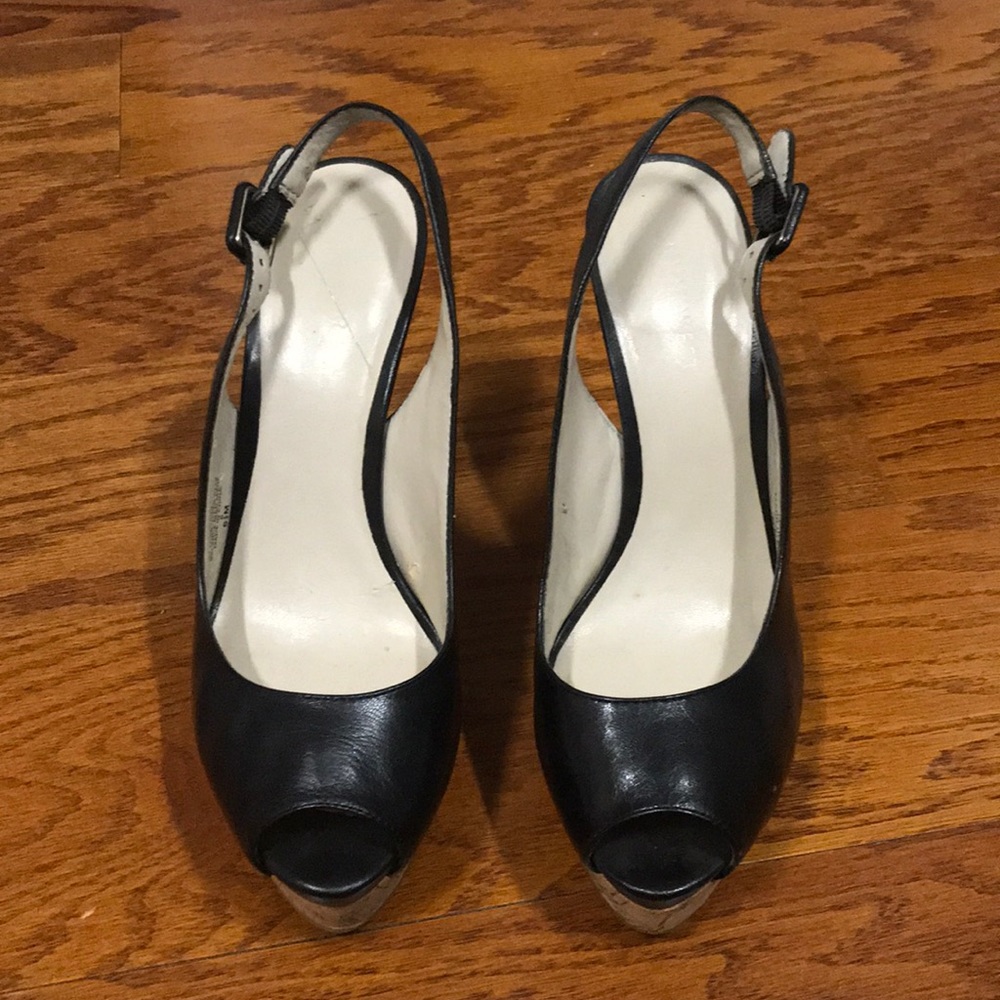 NINE WEST cork wedges